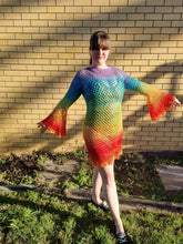 Load image into Gallery viewer, Don't Mesh With My Heart Crochet Dress Pattern — PDF