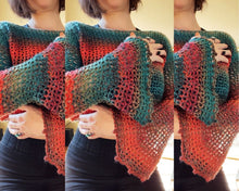 Load image into Gallery viewer, Ziggy Flare Crochet Top Pattern — PDF Download