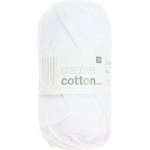 Load image into Gallery viewer, Creative Cotton Aran Yarn in White by Rico
