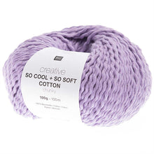 Load image into Gallery viewer, Creative So Cool & So Soft Chunky Cotton Yarn in Lilac by Rico