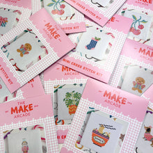 Load image into Gallery viewer, Campervan mini cross stitch kit in its recyclable gift envelope.