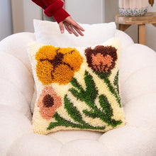 Load image into Gallery viewer, Earthy Wild Blooms | Latch Hook Cushion Kit| Craft Club
