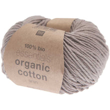 Load image into Gallery viewer, Essentials Organic Cotton Aran Yarn in Taupe by Rico