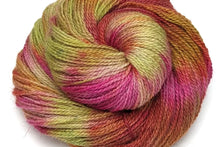 Load image into Gallery viewer, Hand Dyed Bluefaced Leicester, Shetland and Alpaca 4ply Yarn in Amaryllis by Bluebell Yarns