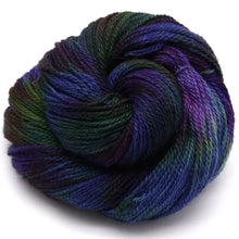 Load image into Gallery viewer, Hand Dyed Bluefaced Leicester, Shetland and Alpaca 4ply Yarn in Oil Slick by Bluebell Yarns