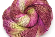 Load image into Gallery viewer, Hand Dyed Bluefaced Leicester, Shetland and Alpaca 4ply Yarn in Rhododendron by Bluebell Yarns