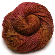 Load image into Gallery viewer, Hand Dyed Bluefaced Leicester, Shetland and Alpaca Aran Yarn in Harvest by Bluebell Yarns