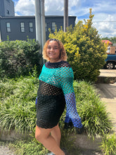 Load image into Gallery viewer, Don't Mesh With My Heart Crochet Dress Pattern — PDF