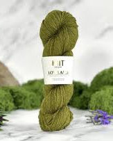 Load image into Gallery viewer, Lowland British Bluefaced Leicester DK Yarn in Thyme Green by World of Wool