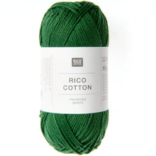 Load image into Gallery viewer, Mercerised Cotton DK Yarn in Fir Green by Rico