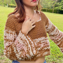 Load image into Gallery viewer, Ziggy Flare Crochet Top Pattern — PDF Download
