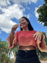Load image into Gallery viewer, Ziggy Flare Crochet Top Pattern — PDF Download
