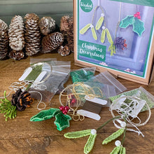 Load image into Gallery viewer, Christmas Decoration Collection beaded craft kit in its gift box.
