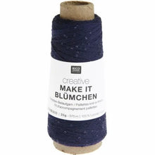 Load image into Gallery viewer, Creative Make It Blümchen Speckled Yarn in Navy Blue by Rico
