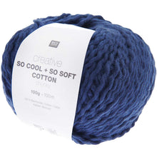 Load image into Gallery viewer, Creative So Cool &amp; So Soft Chunky Cotton Yarn in Navy by Rico
