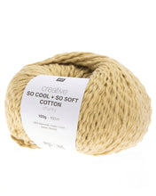 Load image into Gallery viewer, Creative So Cool &amp; So Soft Chunky Cotton Yarn in Yellow by Rico
