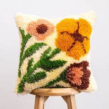 Load image into Gallery viewer, Earthy Wild Blooms | Latch Hook Cushion Kit| Craft Club
