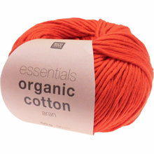 Load image into Gallery viewer, Essentials Organic Cotton Aran Yarn in Red by Rico
