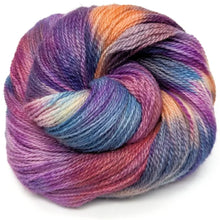 Load image into Gallery viewer, Hand Dyed Bluefaced Leicester 4ply Yarn in Festival Time by Bluebell Yarns
