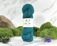 Load image into Gallery viewer, Lowland British Bluefaced Leicester DK Yarn in Damselfly Blue by World of Wool
