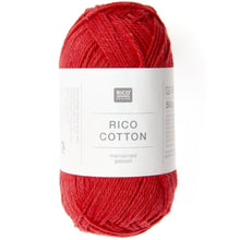 Load image into Gallery viewer, Mercerised Cotton DK Yarn in Red by Rico
