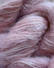Load image into Gallery viewer, Mohair Aran Yarn in Powder Pink by Solicious Yarns
