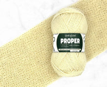 Load image into Gallery viewer, Proper 4ply Shetland and Bluefaced Leicester Yarn in Jiggered White by World of Wool
