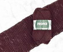 Load image into Gallery viewer, Proper 4ply Shetland and Bluefaced Leicester Yarn in Mardy Purple by World of Wool
