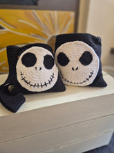 Load image into Gallery viewer, Handmade Jack Skellington Crochet Bag | Gobblin Crochet

